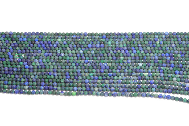 Azurite Round Matte 4mm