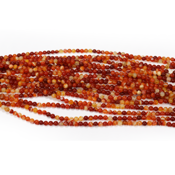 Orange Agate Round 6mm Dyed