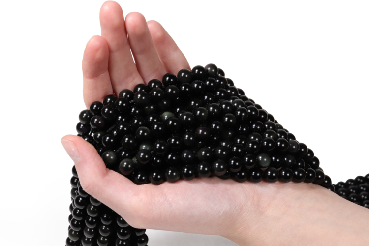 Rainbow Obsidian Rounds 8mm