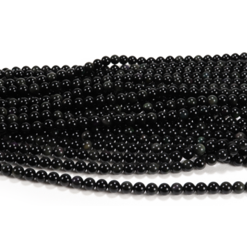 Rainbow Obsidian Rounds 8mm