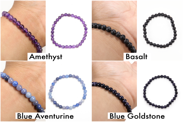 Assorted Gemstone Bracelet 6mm