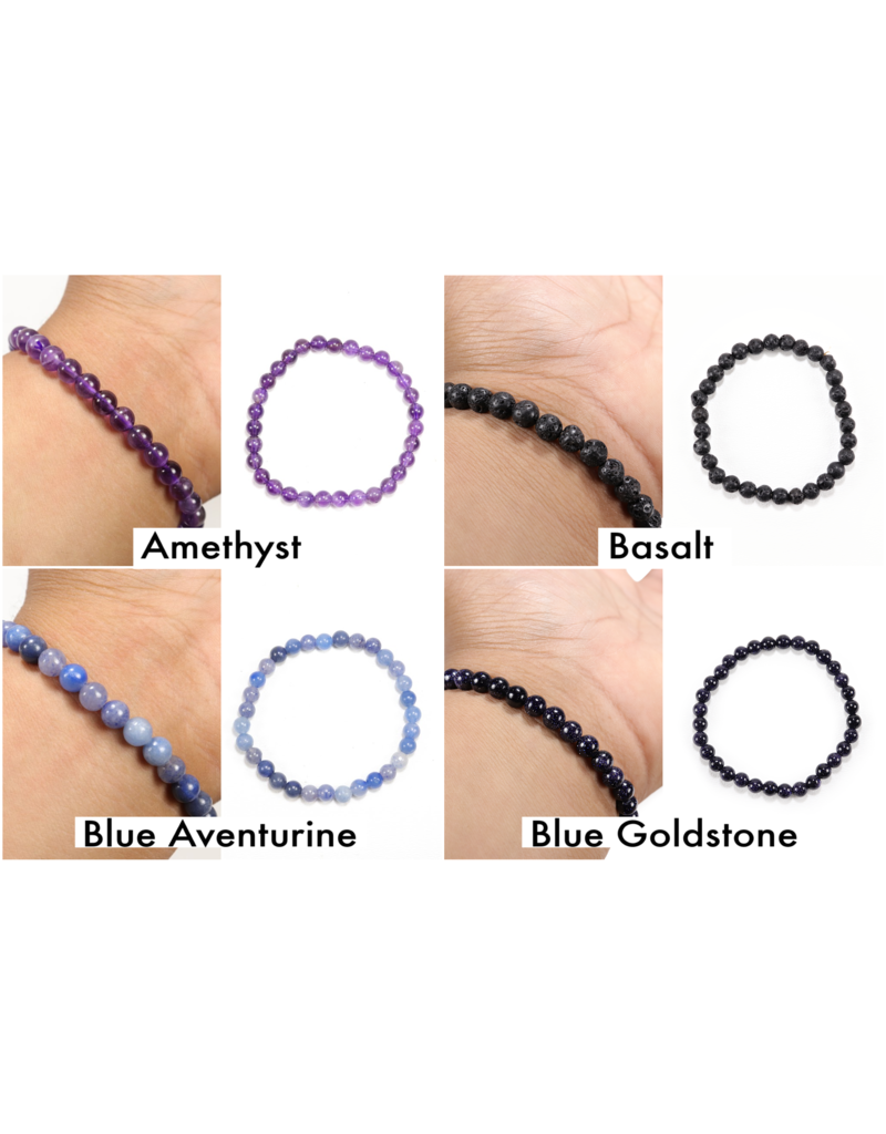 Assorted Gemstone Bracelet 6mm