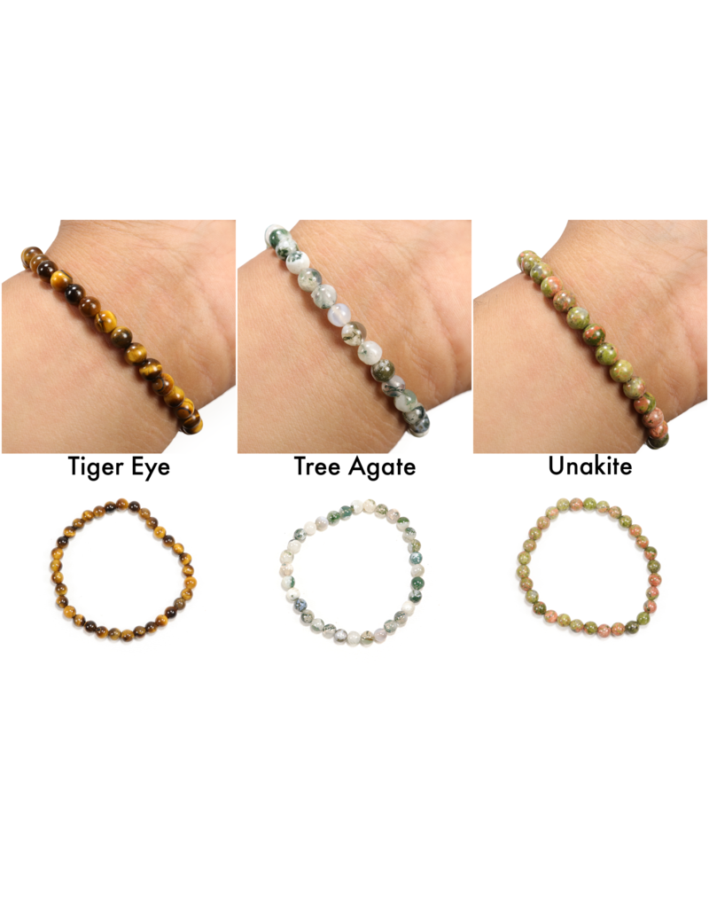 Assorted Gemstone Bracelet 6mm