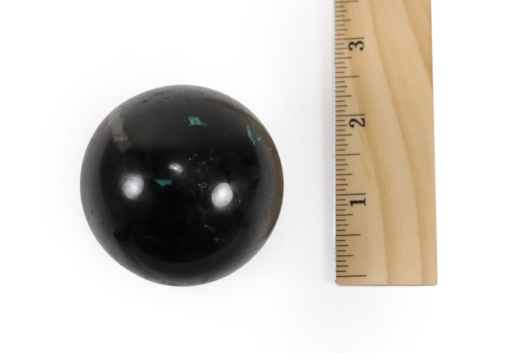 Black Tourmaline Chrysocolla Sphere 151-170g