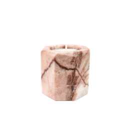 Pink Calcite Candle Holder