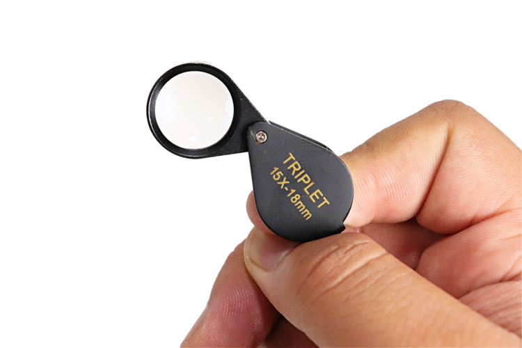 Jewelers Loupe Triplet 15x-18mm Black