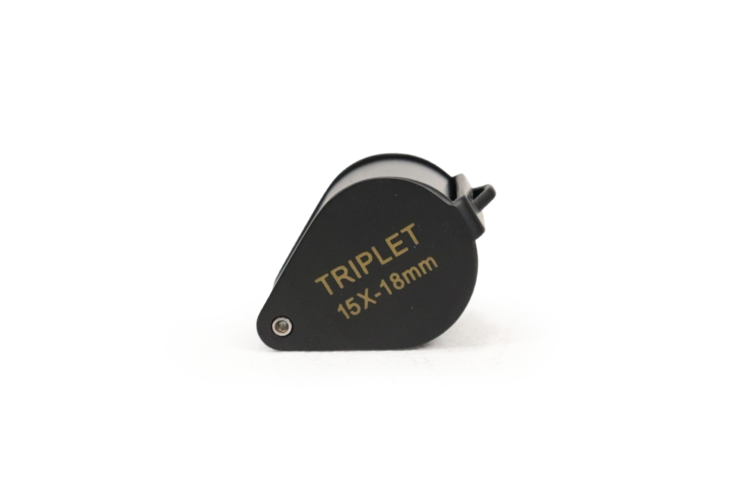 Jewelers Loupe Triplet 15x-18mm Black