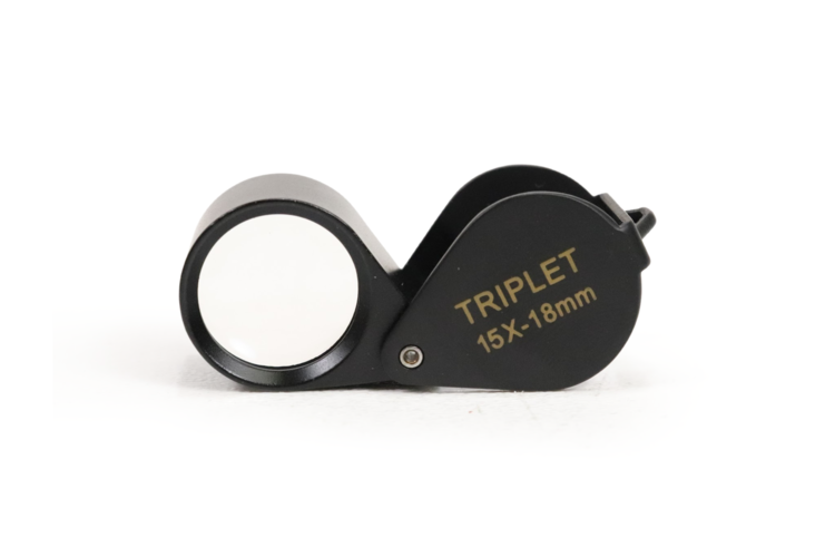 Jewelers Loupe Triplet 15x-18mm Black