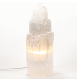 Selenite Skyscraper Lamp 10"