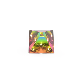 Rainbow Glass Pyramid 1"