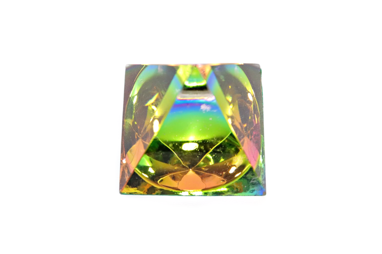 Rainbow Glass Pyramid 1 1/2"