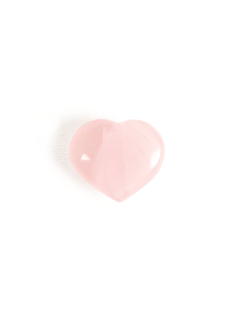 Rose Quartz Heart 1"