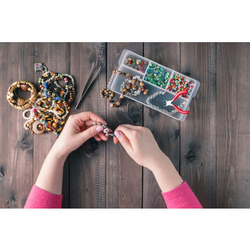 Jul. 29, WED.  5-7pm  Basic Necklace Class "BYOB" All Findings Provided for an 18" Necklace