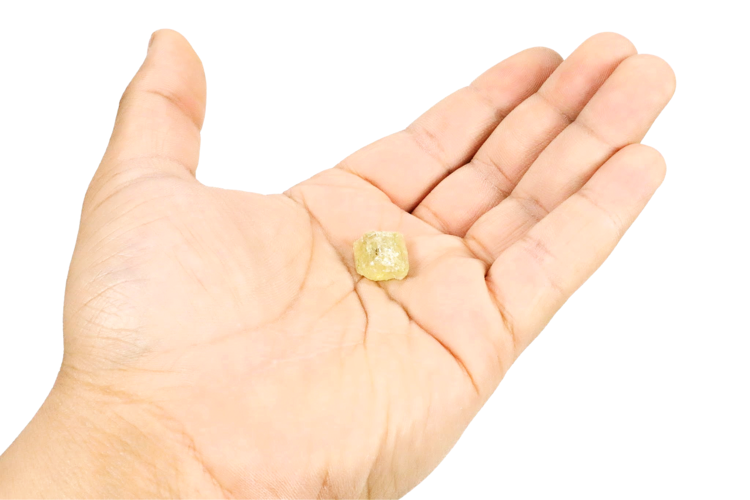 Rough Yellow Apatite Mexico 3.1-4g