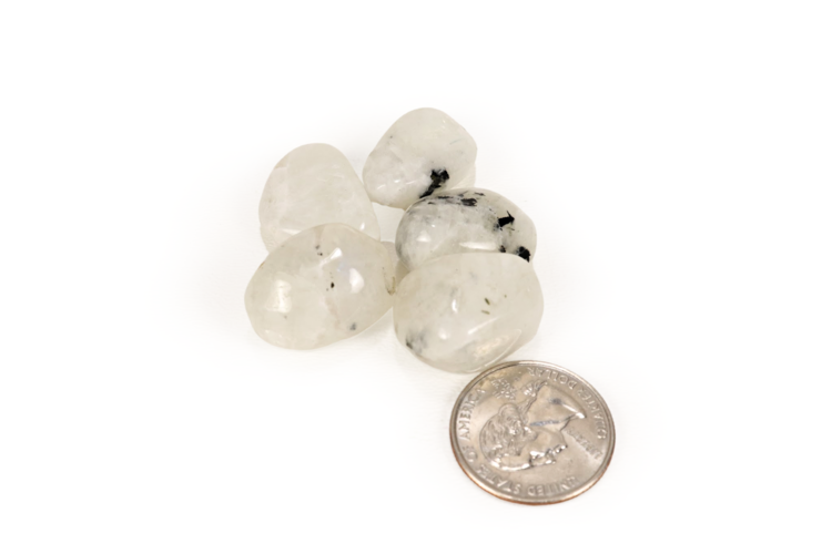 Rainbow Moonstone Tumbled India ~10g