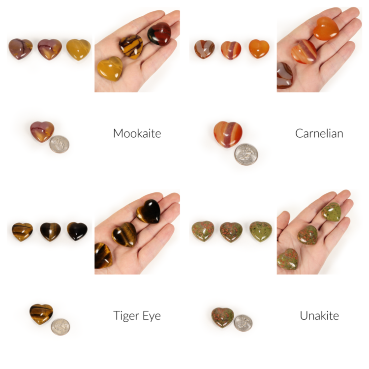 Gemstone Heart 30mm * 10% Off for 10