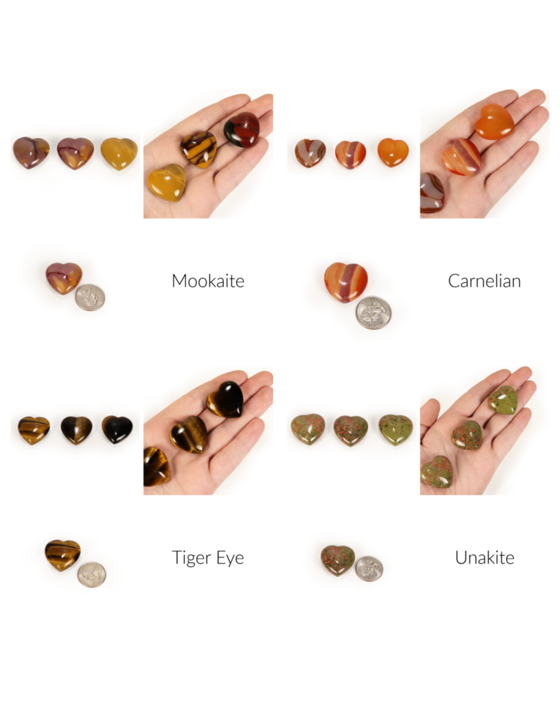 Mixed Bumpy Heart Gems 30ct