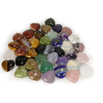 Gemstone Heart 30mm * 10% Off for 10