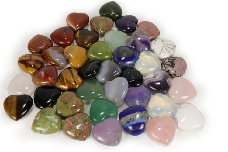 Gemstone Heart 30mm * 10% Off for 10