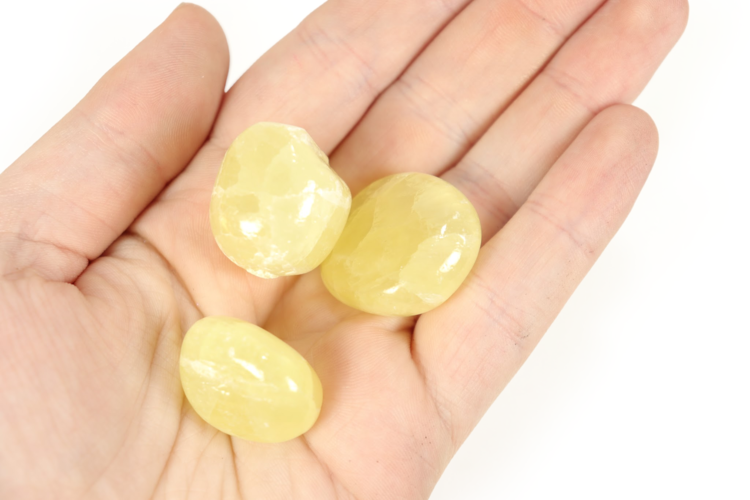 Pineapple Calcite Tumbled ~20g