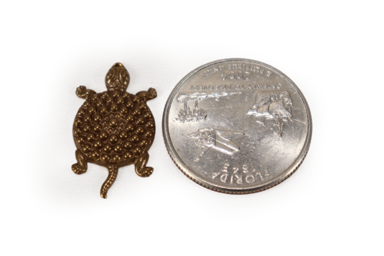 Santa Fe Turtle Charm 25x14mm