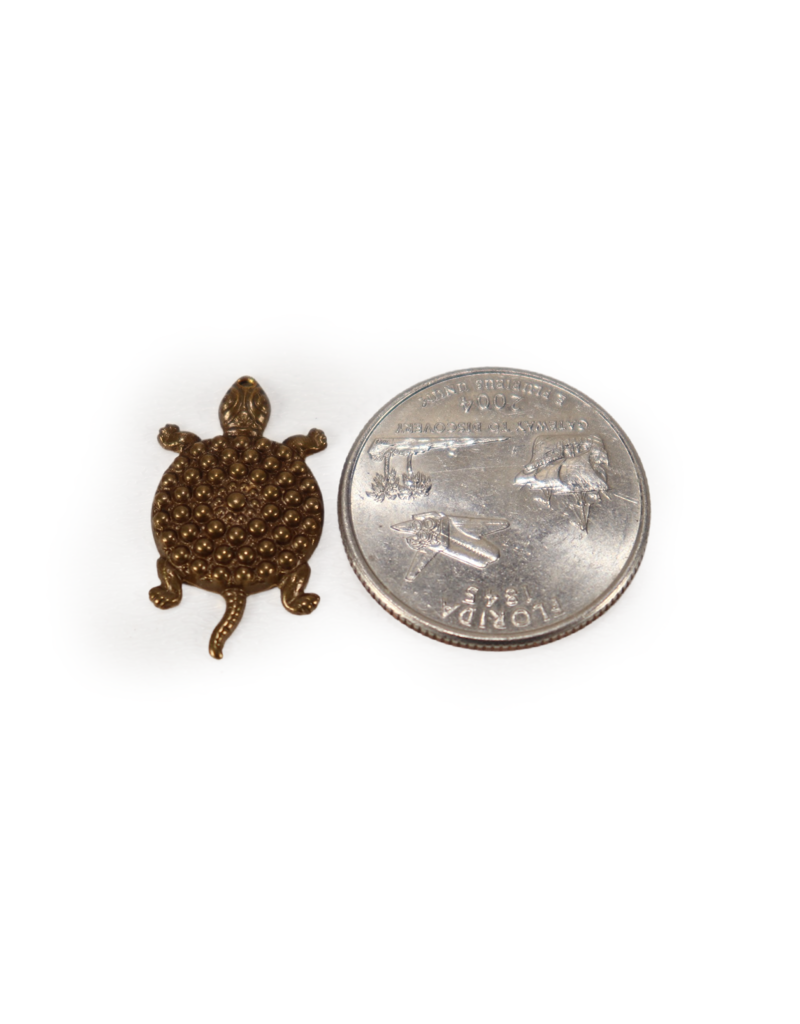 Santa Fe Turtle Charm 25x14mm