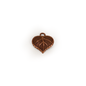 Teensie Nouveau Leaf Charm 13x12mm