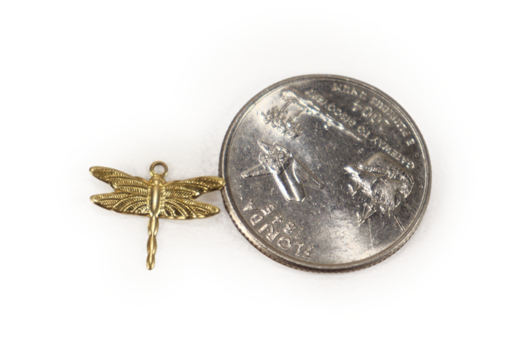 Petite Dragonfly Charm 13x15mm