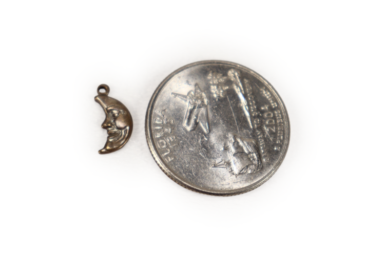 Man in the Moon Charm 13x6mm