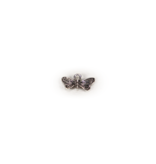 Antique Silver Butterfly Charm 12x6mm