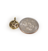 Antiqued Gold Pentagram Charm