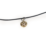 Pentagram Charm - Antiqued Gold