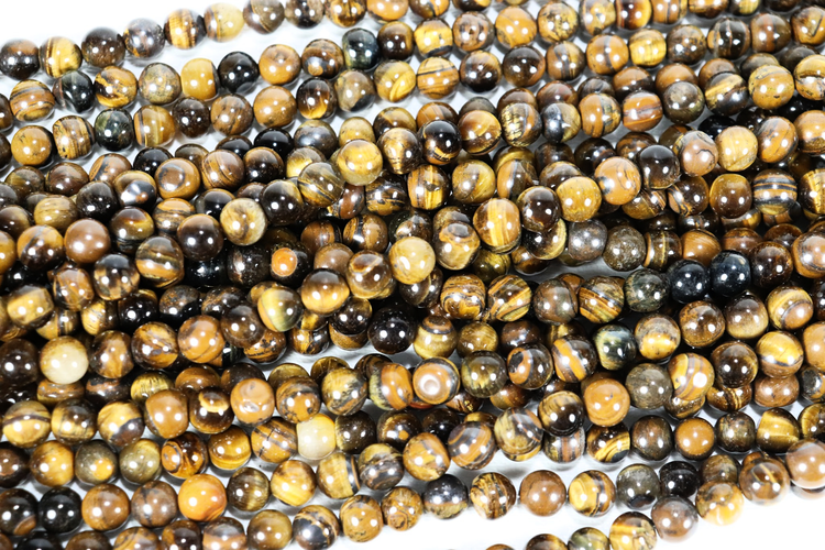 Tiger Eye Rounds 8mm
