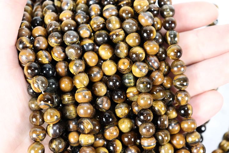 Tiger Eye Rounds 8mm