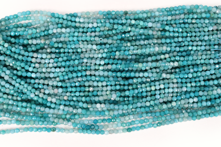 Russian Amazonite Faceted Round 3mm
