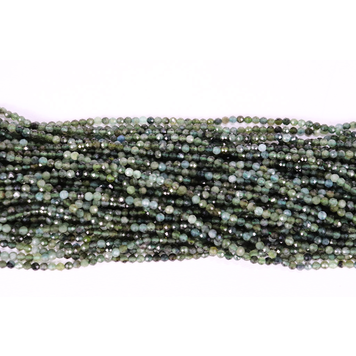 Green Tourmaline Faceted Round 3-4mm