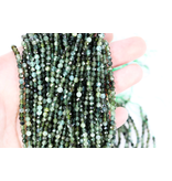 Green Tourmaline Faceted Round 3-4mm