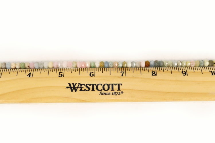 Morganite/Beryl Faceted Rondels 3x5mm