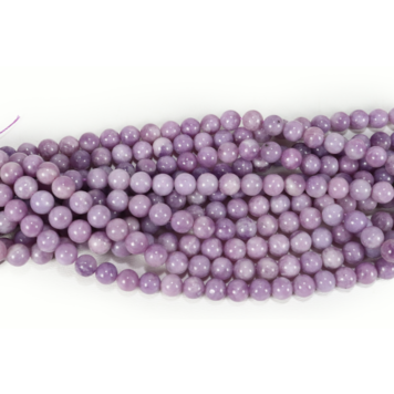 Lepidolite Rounds 8mm Grade A