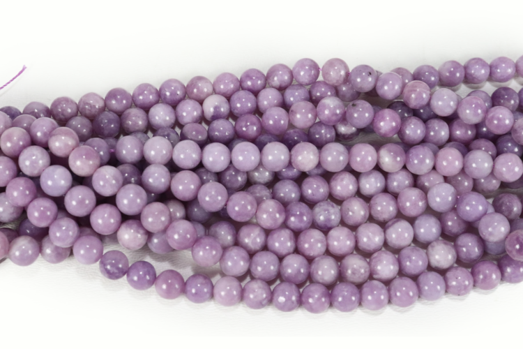 Lepidolite Rounds 8mm Grade A