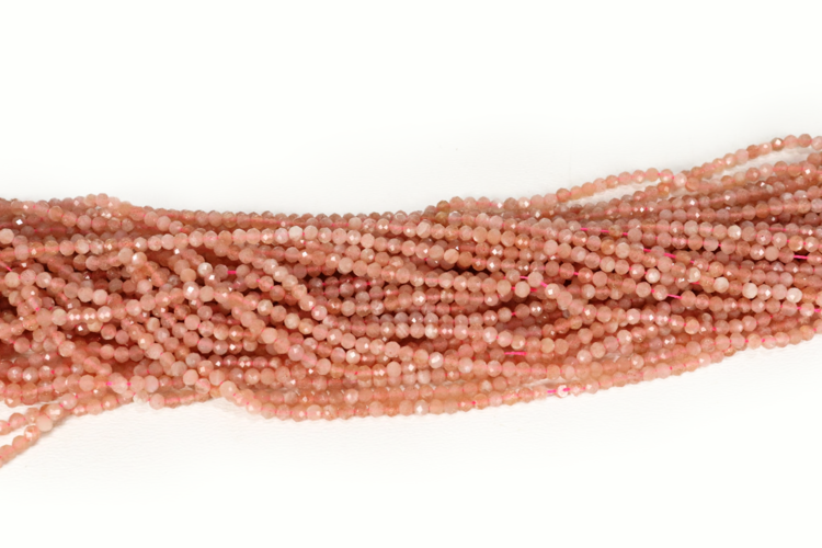 Rose Quartz Faceted Rounds 3mm Grade A