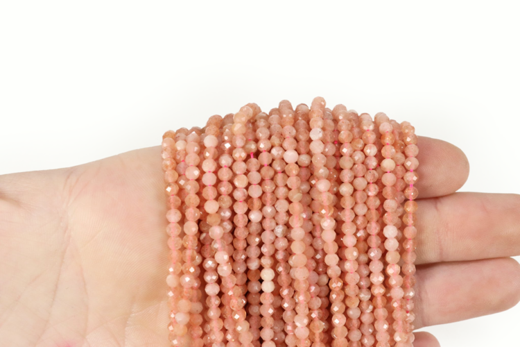Rose Quartz Faceted Rounds 3mm Grade A
