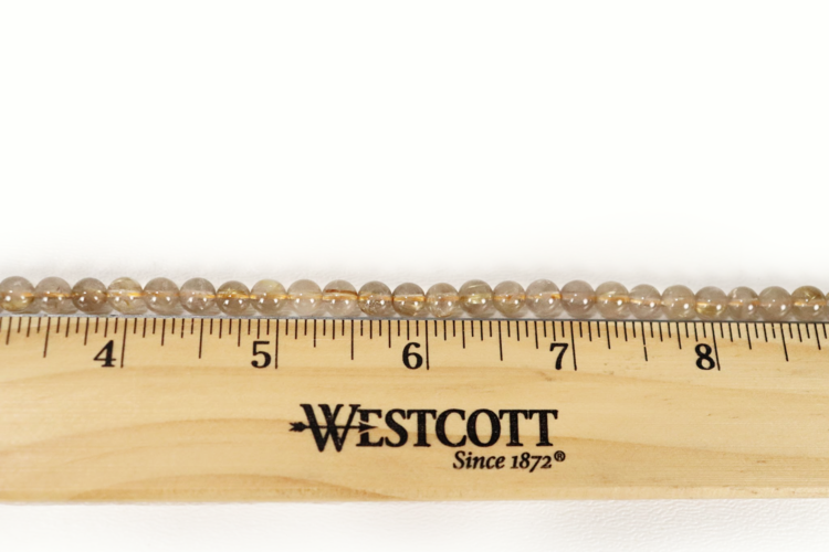 Rutilated Quartz Round 6mm