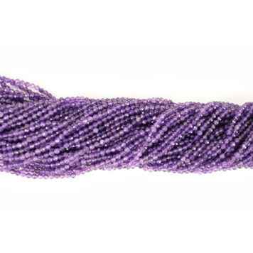 Amethyst Faceted Rounds 3mm Grade A