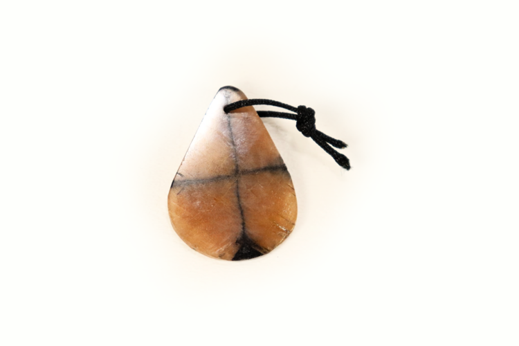 Andalusite Chiastolite Sliced Pendant