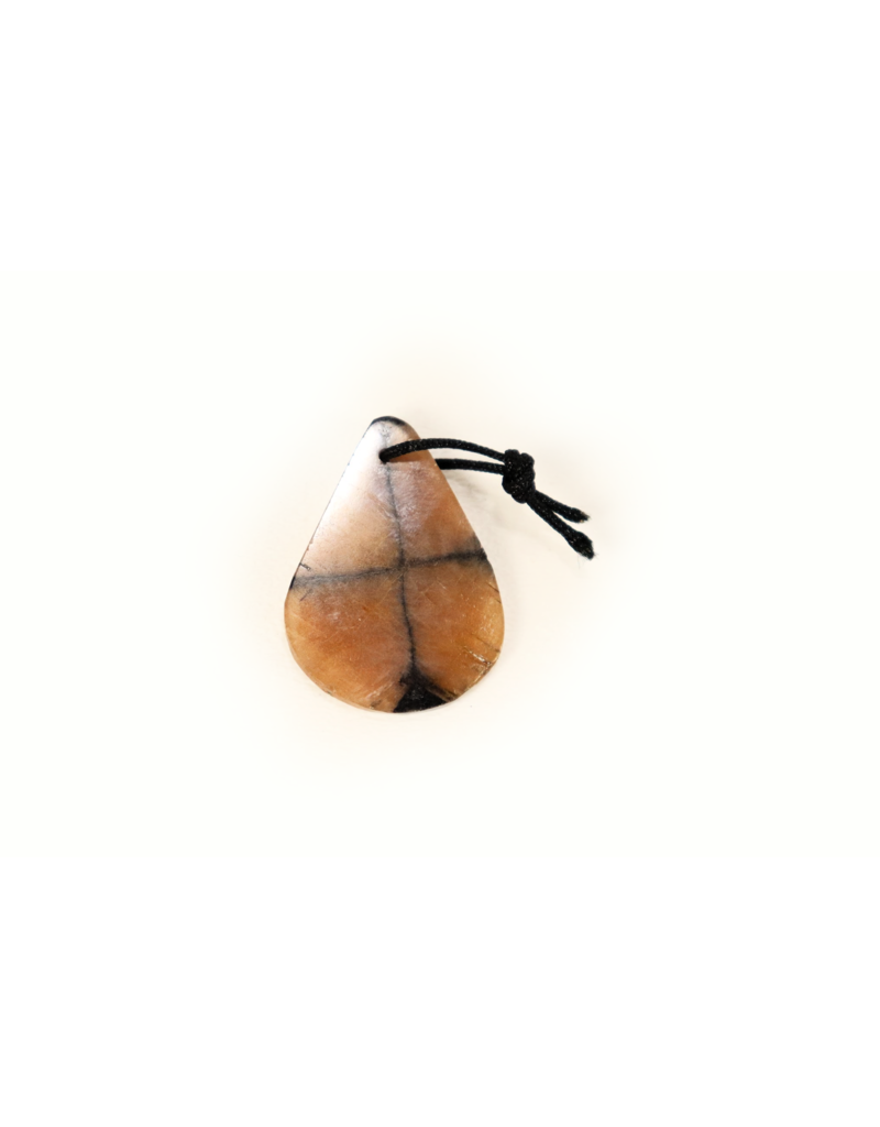 Andalusite Chiastolite Sliced Pendant