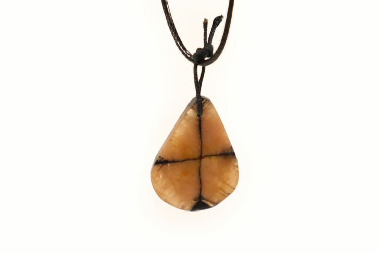 Andalusite Chiastolite Sliced Pendant