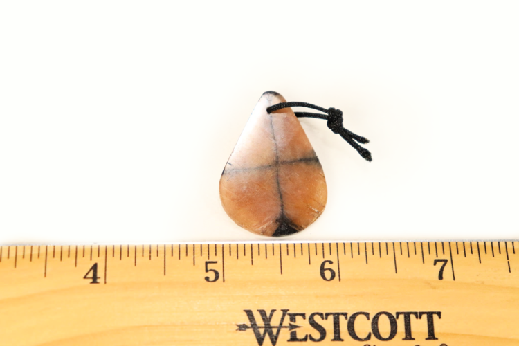 Andalusite Chiastolite Sliced Pendant