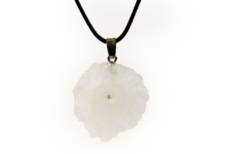 Stalactitic Agate with Quartz Pendant