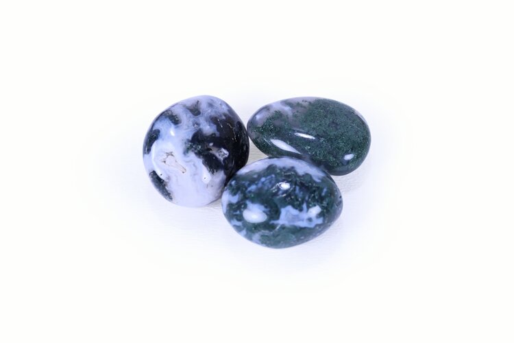 Moss Agate Tumbled 11-25g